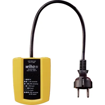 Multimetr Wiha 45220 tester zásuvek, CAT III 300 V, LED