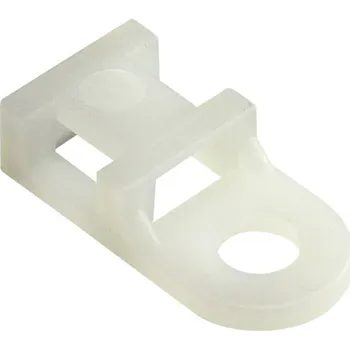 Stahovací páska TRU COMPONENTS úchytka šroubovací TC-6645712 přírodní 100 ks