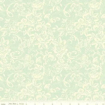 US Riley Blake C17292-BLUE Rose & Violet's Bouquet des Fleurs vícebarevná bavlněná látka