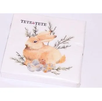 Papírový kapesník Ubrousky PAW TETE L (20ks) Watercolor Bunny