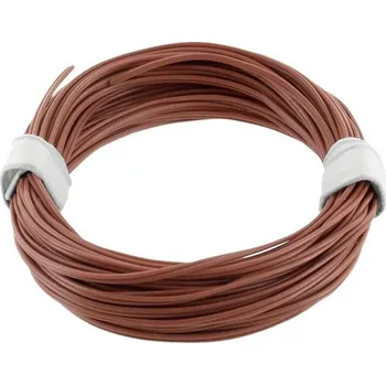 elektrický kabel econ connect KZL2X008BR5 lanko/ licna 2 x 0.08 mm² hnědá 5 m