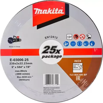 Řezný kotouč Makita E-03006-25 230 mm