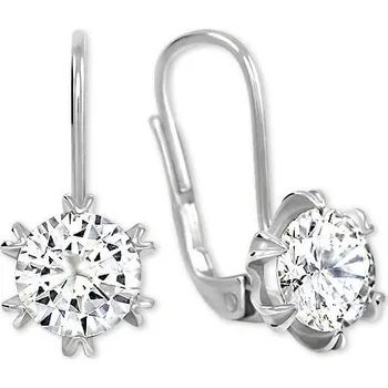 Náušnice Brilio Silver Třpytivé náušnice s krystalem 436 001 00407 04 + 2 měsíce na vrácení zboží