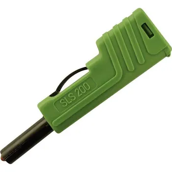 Krokosvorka Hirschmann Test a Measurement SLS 200 laboratorní zástrčka zástrčka, rovná Ø pin: 4 mm zelená 1 ks