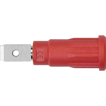 Krokosvorka Schützinger SEPB 8522 Ni / RT bezpečnostní lisovaná zásuvka 4 mm červená 1 ks