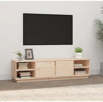 Televizní stolek vidaXL TV skříňka 156 x 40 x 40 cm masivní borové dřevo [814458] Barva: Přírodní