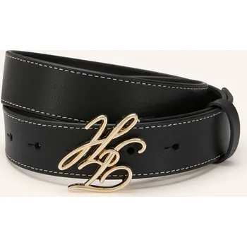 Opasek Tommy Hilfiger Dámský Kožený Opasek, černá / zlatá, 75