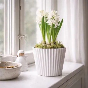 Stojan na květiny Wikholm Form Květináč Viveka bílý S