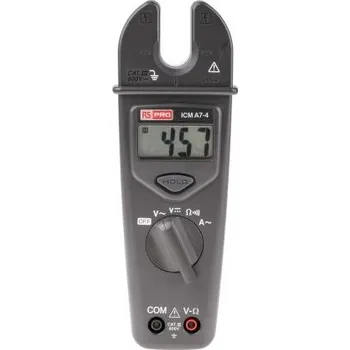 Multimetr Klešťový měřicí přístroj 200A ac 600V ac 600V dc 2kΩ CAT III 600 V RS PRO ICMA7-4