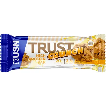 USN Trust Crunch 60 g fudge brownie Příchuť: sušenky-bílá čokoláda