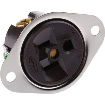 Elektrická zásuvka Síťový konektor barva Hnědá, formát pólů: 2P plus E, 15A Zásuvka USA, 125 V NEMA 5 - 15R