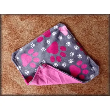 VELKÁ hamaka růžová + šedá, tlapky