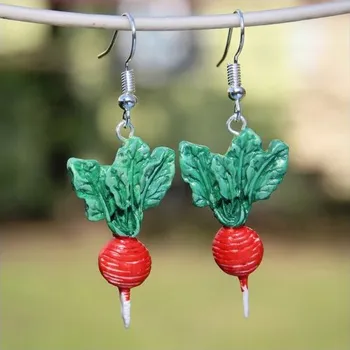 Náušnice CircusMind Náušnice Fimo ředkvičky S5076