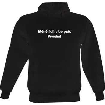 Pánská mikina Pánská mikina s kapucí s potiskem Více psů, prosím! pánské