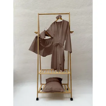 Dámský župan Pure Stella Kimono župan set - Cocoa Velikost: S/M