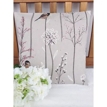 Povlak na polštářek Povlak na polštář 40 x 40 cm – Ptáčci na louce | Ruční výroba