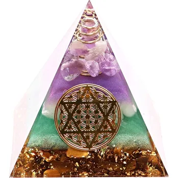 Drahý kámen Magieprirody.cz Orgonit pyramida 6x6 cm #OR165 harmonie, ochrana a duchovní síla