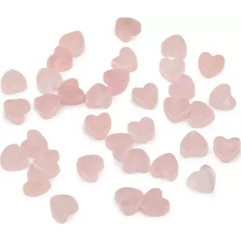 Korálek Skleněný korálek srdce Ø6 mm - světle růžová - 10 ks