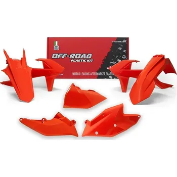 Sada plastů ktm, rtech (oranžová, 5 dílů, vč. levého krytu vzduch filtru) m400-838