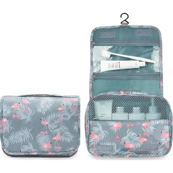 Kosmetická taška KUFRYPLUS Závěsná kosmetická taška TB2017 plameňáci