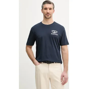 Bavlněné tričko Aeronautica Militare TS2539UJ00727 námořnická modř 59X, vel. XXL