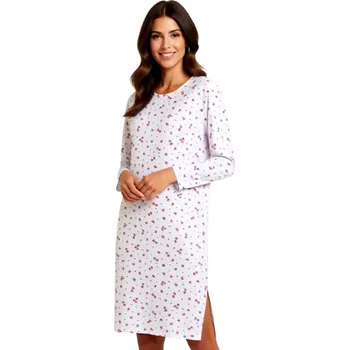 Dámská noční košile Dámská Noční Košile FOLTÝN DKHL 328 Velikost: 2XL, Materiál: Dlouhý rukáv