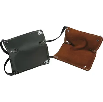 Chránič kolene Leipold Doehle 2487 kožené chrániče kolen hnědá, černá 1 pár