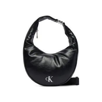Kabelka Kabelka Calvin Klein Buckle Convertible Small Hobo LV04F3512G Černá OS