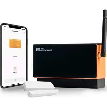 ChowHUB WBT - Wi-Fi a amp; Bluetooth a RF 433 Mhz IoT dálkový ovladač TMT včetně bezdrátového senzoru zavřených vrat nebo brány