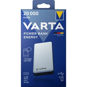 Powerbanka Záložní zdroj energie VARTA Power Bank ENERGY 20000mA 57978