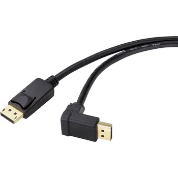 Audio kabel Renkforce DisplayPort kabel Konektor DisplayPort, Konektor DisplayPort 2.00 m černá SP-9163792 pozlacené kontakty Kabel DisplayPort