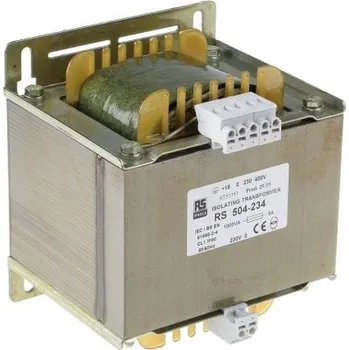 Transformátor Oddělovací transformátor 1kVA, primární napětí: 230 V ac, 245 V ac, 400 V ac, 415 V ac, sekundární napětí: 230V ac,