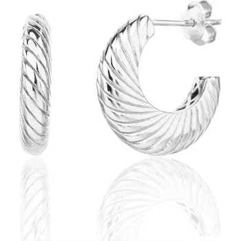 Náušnice Bealio BEALIO 14111 Stříbrné náušnice CROISSANT 03-14111-4053