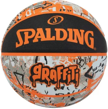 Fotbalový míč Míč Spalding Basketball Graffiti 84376z-orange Velikost 5