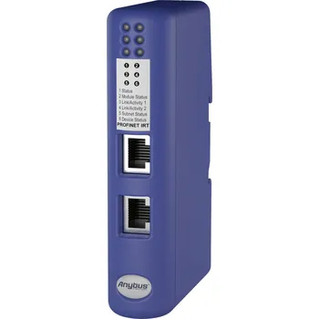 Média konvertor Anybus Profinet-IRT sériový převodník RS-232, RS-422 , RS-485, Sub-D9 galvanicky izolován, Ethernet, 24 V/DC