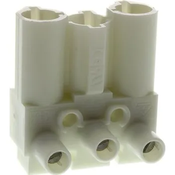 Elektrická zásuvka Konektor pro osvětlení, řada: GST18 barva Bílá, Samec Zástrčka, formát pólů: 3, Kabelová montáž s odlehčovacím třmenem,