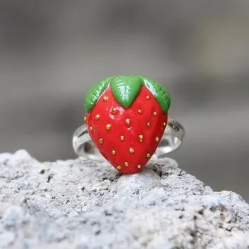 Prsten CircusMind Prsten fimo - jahůdka S1406