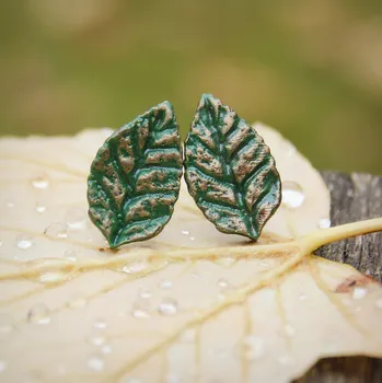Náušnice Náušnice přírodní lístečky