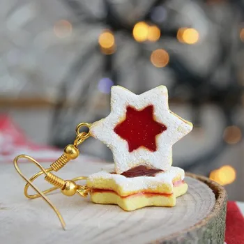 Náušnice CircusMind Náušnice linecké hvězdičky