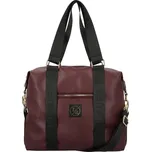 Trendy dámská koženková kabelka na rameno LB Karima, vínová
