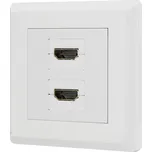 Renkforce RF-4724258 HDMI adaptér [2x HDMI zásuvka - 2x HDMI zásuvka] bílá pozlacené kontakty