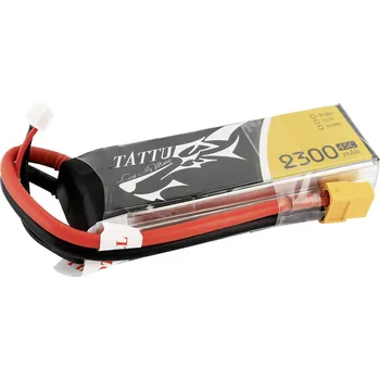 RC vybavení Tattu TA-45C-2300-3S1P akupack Li-Pol (modelářství), 11.1 V, 2300 mAh, články 3, 45 C, Softcase, XT60