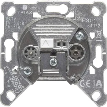 Televizní anténa Triax FS 01 anténní zásuvka UKW , TV pod omítku koncová krabice