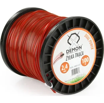 Struna do sekačky Struna zesílená, čtvercový profil, 100m, 2,4mm DEMON