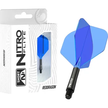 Příslušenství pro šipky Letky Red Dragon Nitro Flite Black/Blue Short