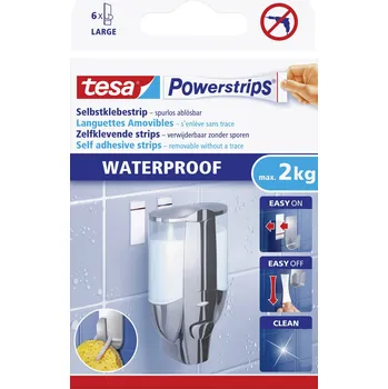 Izolační páska tesa POWERSTRIPS® Oboustranná lepicí páska bílá Množství: 6 ks