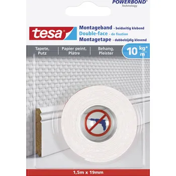 Izolační páska tesa WALLPAPER 77742-00000-00 montážní páska tesa® POWERBOND bílá (d x š) 1.5 m x 19 mm 1 ks