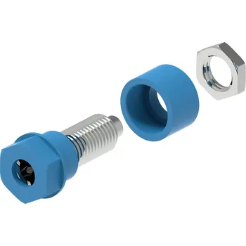 Krokosvorka Electro PJP 3230-C-CD1-BL zdířka pro banánek Ø pin: 4 mm modrá 1 ks
