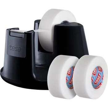 Izolační páska tesa ruční odvíječ lepicí pásky tesafilm® invisible černá Šířka role (max.): 19 mm Délka role (max.) 33 m včetně 3 rolí lepicí fólie 33m x 19mm