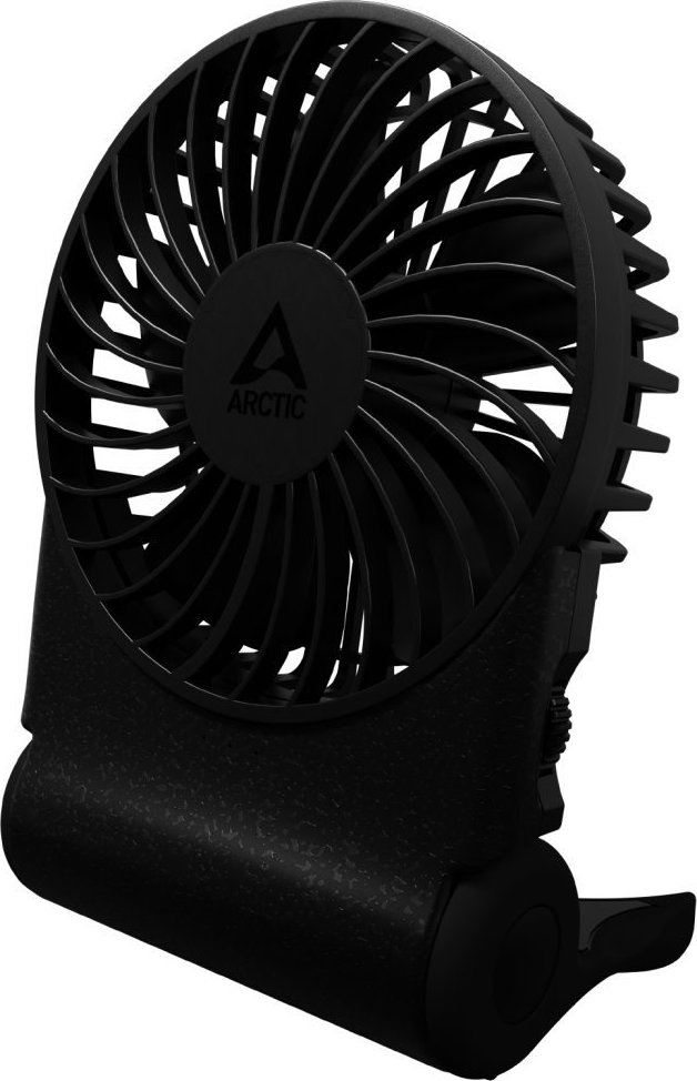 ARCTIC Summair 2Go černý Ventilátor, stolní, vrtulový, dobíjecí, nastavitelný, 5000mAh, průměr 91mm, 600–4300ot/min, USB-C, stojánek, černý AEBRZ00027A
